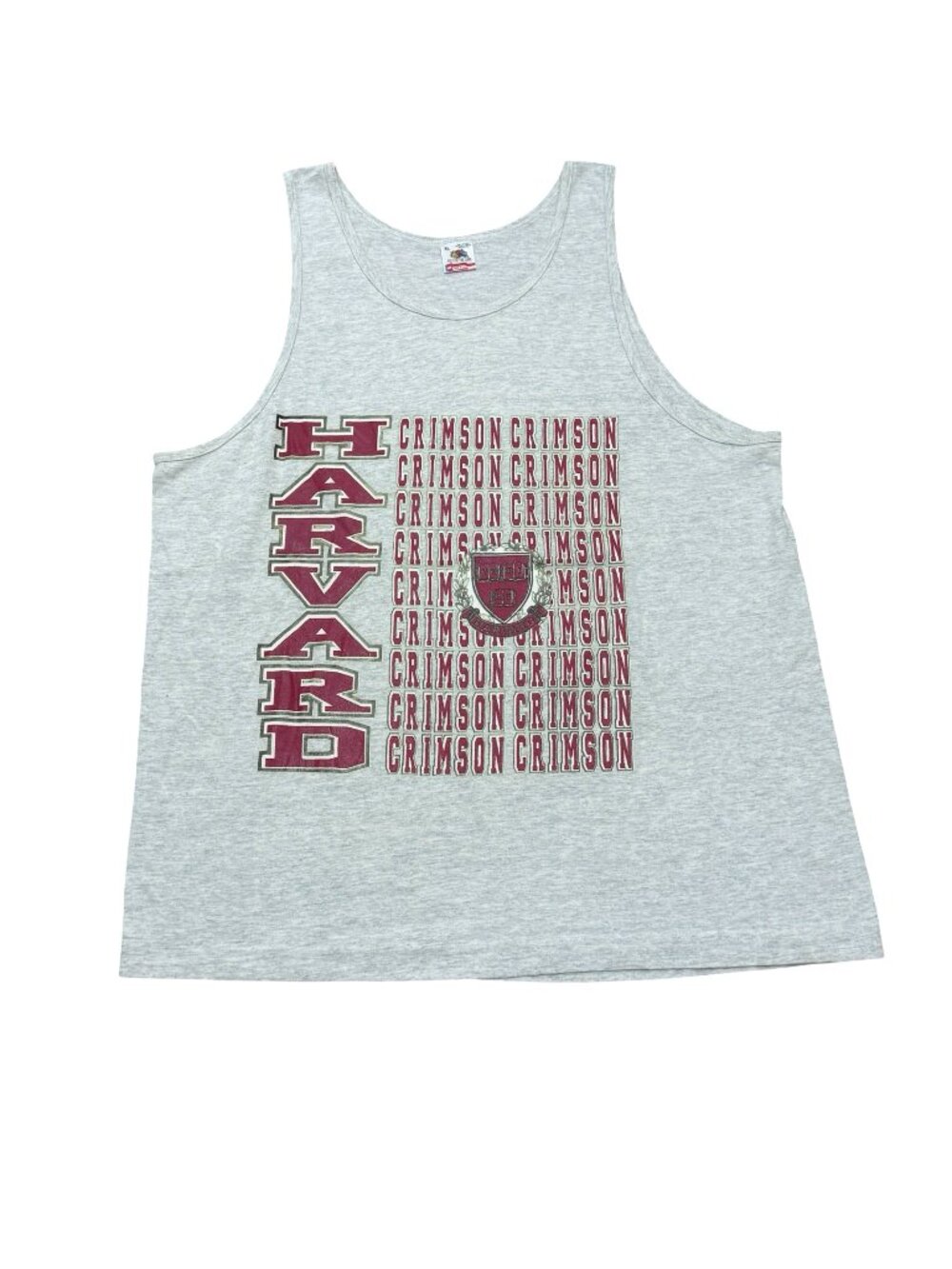 Vintage 1990s Harvard Crimson Tank Top Made USA